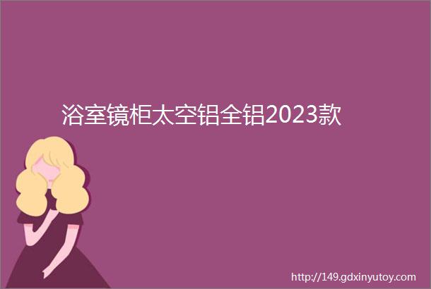 浴室镜柜太空铝全铝2023款