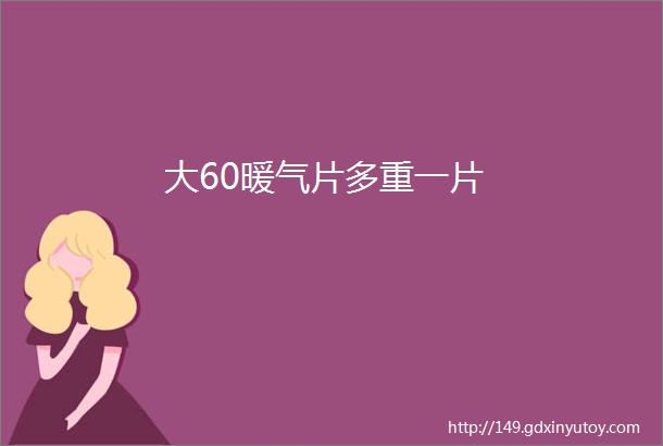 大60暖气片多重一片