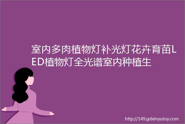 室内多肉植物灯补光灯花卉育苗LED植物灯全光谱室内种植生