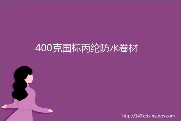 400克国标丙纶防水卷材