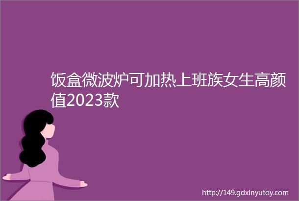 饭盒微波炉可加热上班族女生高颜值2023款