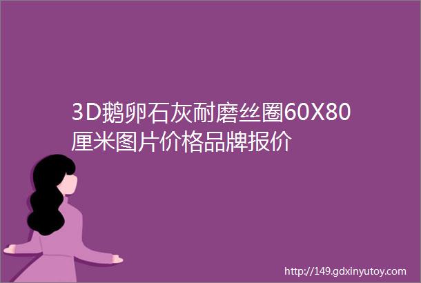 3D鹅卵石灰耐磨丝圈60X80厘米图片价格品牌报价