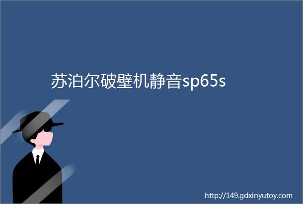 苏泊尔破壁机静音sp65s