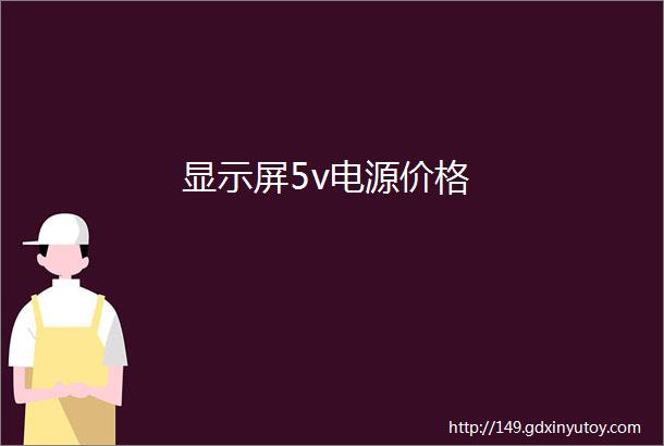 显示屏5v电源价格