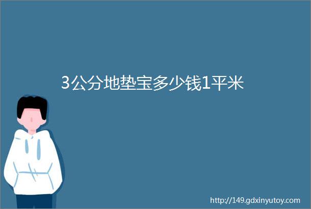 3公分地垫宝多少钱1平米