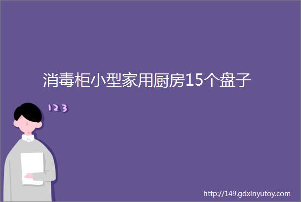 消毒柜小型家用厨房15个盘子