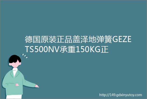 德国原装正品盖泽地弹簧GEZETS500NV承重150KG正品